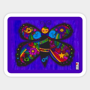 Love Joy Butterfly Sticker